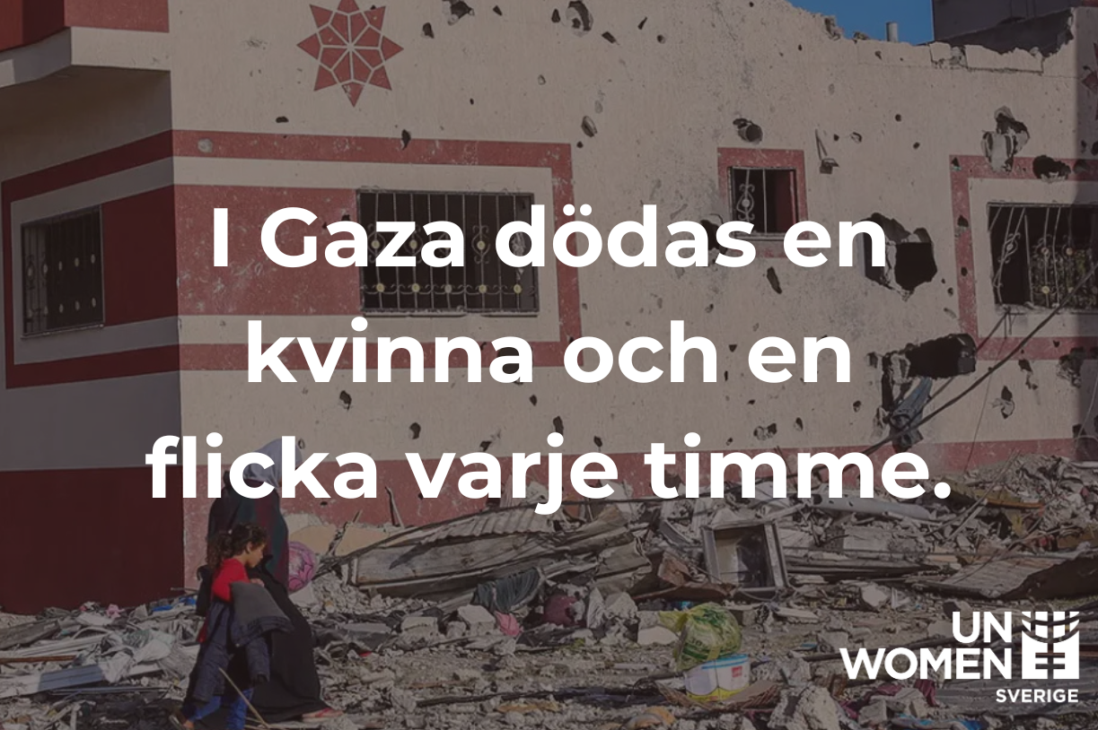 I Gaza dödas en kvinna och en flicka varje timme..png